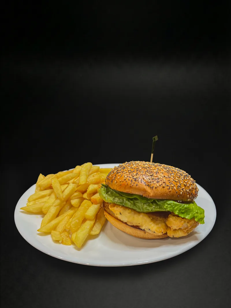 Flounder sandwich at Macarena's Kitchen