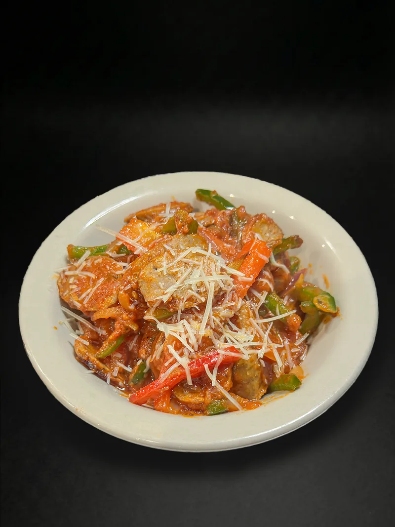 Italian sausage bowl at Macarena's Kitchen