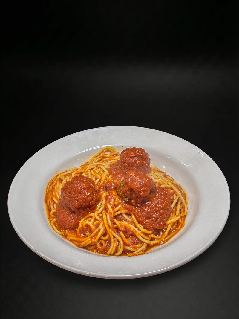 Spaghetti and meatballs at Macarena's Kitchen